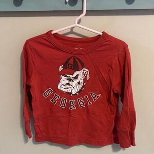 Georgia Bulldogs Kids Long Sleeve Shirt size 2T